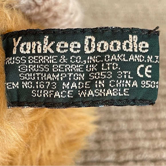 Russ Berry Yankee Doodle Teddy Bear Wearing American Flag Sweater - Picture 16 of 16